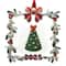 2.5" x 2.5" Silver Mistletoe & Bow 2025 Ornament Frame by Studio Décor®